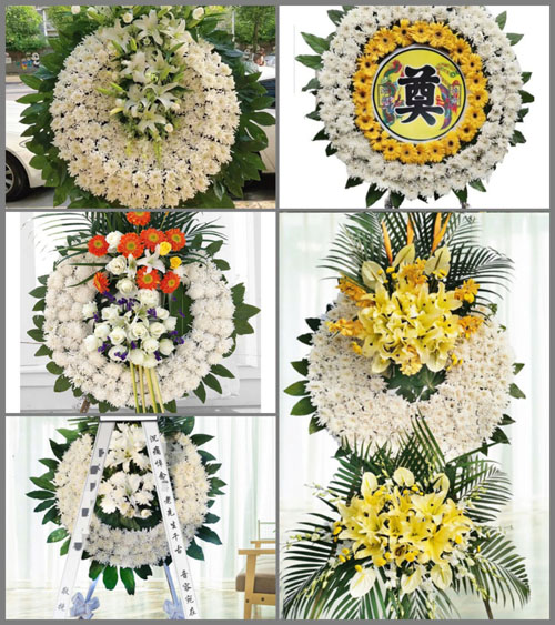 湖南永州道县四马桥镇密里洞村花圈速递